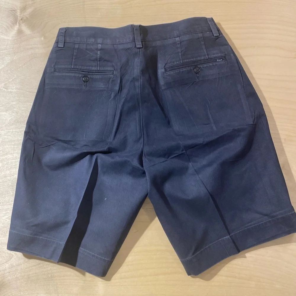 Ralph Lauren Dark Blue Flat Front Shorts 32 (OK)